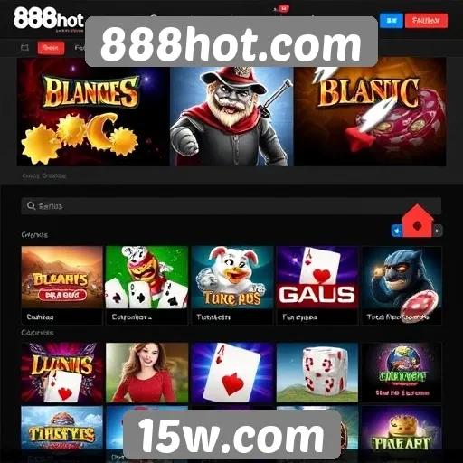 Opcões de jogos disponíveis no site 888hot.com