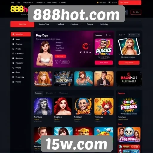 Interface de usuário do 888hot.com é intuitiva