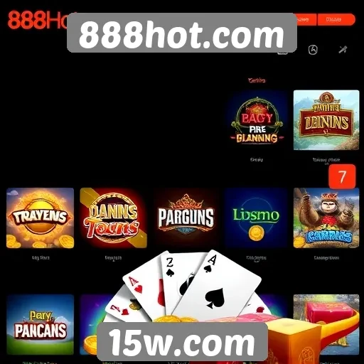 Variedade de jogos disponível no 888hot.com